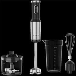 AENO palični mešalnik HB4B - 1200 W, metlica za stepanje, sekljalnik, posoda, črn