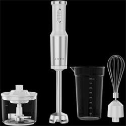 AENO palični mešalnik HB4W - 1200 W, metlica za stepanje, sekljalnik, posoda, bel