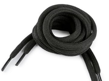 Vezalke za čevlje, superge, majice dolžine 100 in 130 cm - (100 cm) črne (10 kosov)