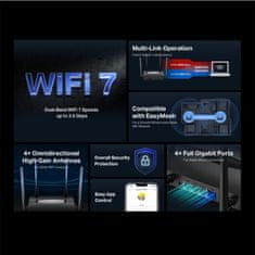 Mercusys MR25BE BE3600 Dual-Band WiFi7 brezžični usmerjevalnik-router