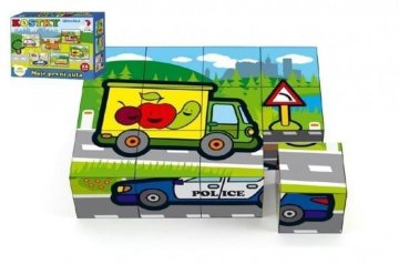 Teddies My First Cars - Lesene kocke 12 kosov