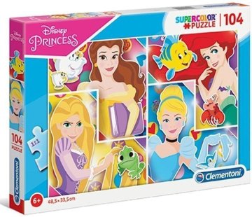 Clementoni Puzzle Supercolor Princesses / 104 kosov