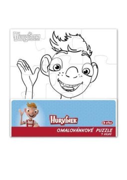 EFKO Paint it yourself puzzle Hurvinek - kvadratni 9 kosov