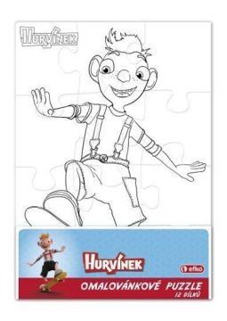Hurvínek - barvna sestavljanka 12 kosov/pravokotnik