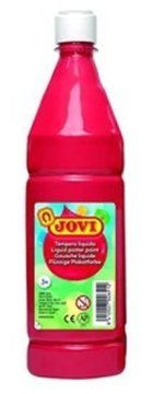 JOVI tempera barva 1000ml v rdeči steklenički