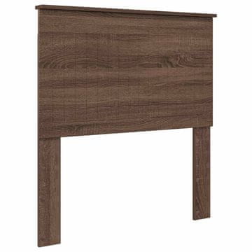 Vidaxl Vzglavje z vzglavjem Rjav hrast 90 cm Konstruiran les