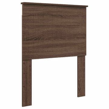 Vidaxl Vzglavje z vzglavjem Rjav hrast 75 cm Konstruiran les