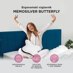 Vitapur MemoSilver Butterfly vzglavnik, blazina za spanje, 45x54cm