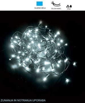 Vito LED božična veriga hladno bela 5m IP44 NATALE-5