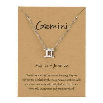 BestDeals Ogrlica astrološko nebesno znamenje DVOJČKA, verižica horoskop astrologija