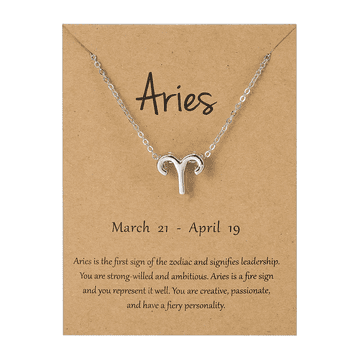 BestDeals Ogrlica astrološko nebesno znamenje OVEN, verižica horoskop astrologija