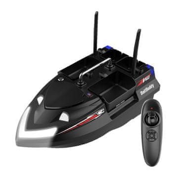 FLYTEC  V802 Vaba čoln s 12000mAh baterijo, črn