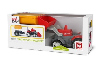 Igráček MultiGO 1+2 Traktor s prikolico Eko paket