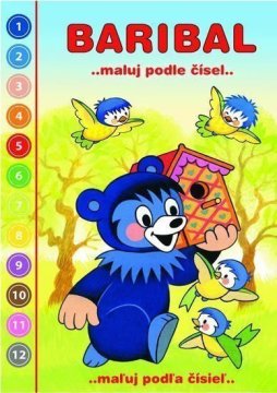 Baribal - Barvanje po številkah - pobarvanka A5