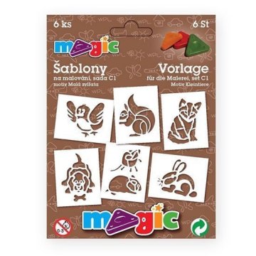 Magic papirnate šablone za slikanje LITTLE ANIMALS