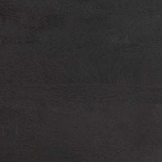 Vidaxl Strani šal s polico Črna 60 x 33 x 75 cm Masiven les manga