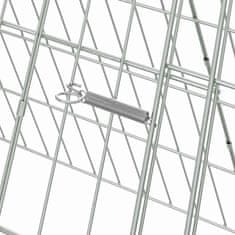 Vidaxl Kletka za piščance srebrna 110 x 55 x 55 cm Cinkana jeklena