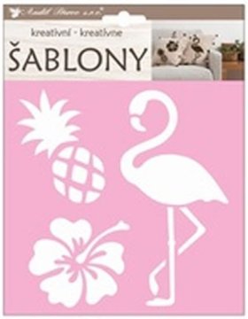 Kreativne šablone - flamingo 18 x 17,5 cm