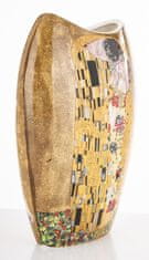 ZAKLADNICA DOBRIH I. Vaza iz porcelana z dekorjem Poljub slikarja Gustava Klimta 