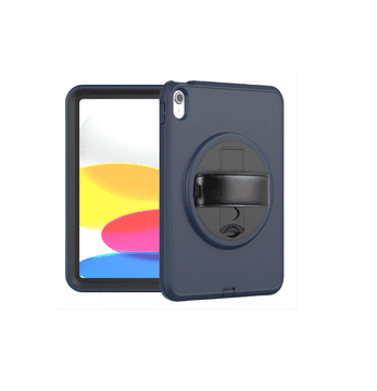 Nikcorp Vzdržljiv zaščitni ovitek za iPad 10.2 (2019-2021) z držalom za pisalo in stojalom, odporen na udarce, moder