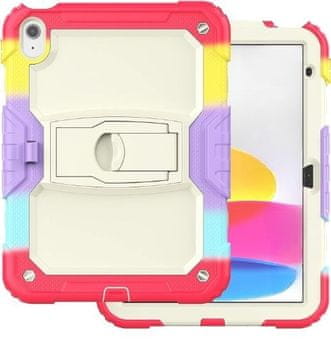 Nikcorp Vzdržljiv zaščitni ovitek za iPad Pro 11 in Air 4/5 10.9 s stojalom | Troslojna zaščita pred padci in udarci