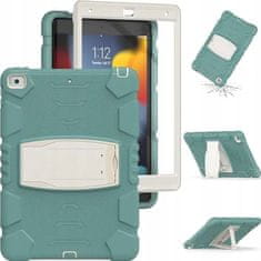 Nikcorp Vzdržljiv zaščitni etui ovitek za Samsung Galaxy Tab A8 10.5 (2021) z zložljivim stojalom in držalom za pisalo, zelen