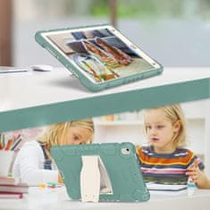 Nikcorp Vzdržljiv zaščitni etui ovitek za Samsung Galaxy Tab A8 10.5 (2021) z zložljivim stojalom in držalom za pisalo, zelen