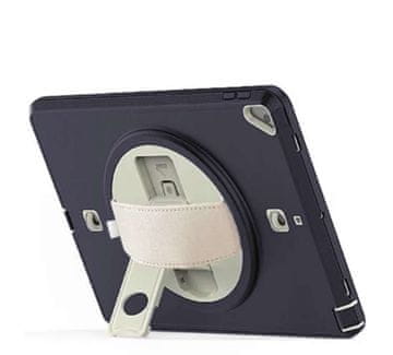 Nikcorp Zaščitni etui ovitek za iPad 9.7 (2018/2017) s 360° vrtljivim stojalom in trakom za čez ramo, temno moder