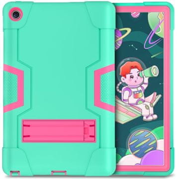 Nikcorp Oklepni etui za tablico Samsung Galaxy Tab A8 10.5 (X200) z vgrajenim stojalom, odporen na udarce, zelene barve