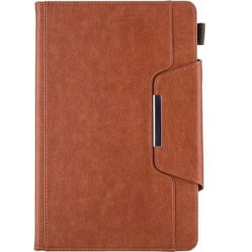 Nikcorp Rjav etui za iPad Mini 6 (2021) 8,3" s stojalom in žepom za kartice | Fleksibilen ovitek z avtomatskim bujenjem