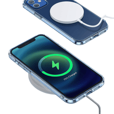 Nikcorp Zaščitni ovitek za iPhone 12/12 Pro, prozoren, odporen na udarce, ojačani robovi, tanek profil, zaščita kamere