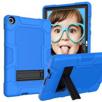 Nikcorp Oklepni etui za Samsung Galaxy Tab A7 10.4" z vgrajenim stojalom | Robustna zaščita pred padci in udarci | Modra barva