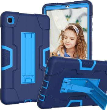 Nikcorp Oklepni etui za Samsung Galaxy Tab A 8.0, trpežen ovitek s stojalom za zaščito pred padci in udarci, moder