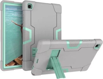 Nikcorp Oklepni etui za Samsung Galaxy Tab A 10.1 s stojalom in držalom za pisalo, trpežen ovitek za tablico, siv