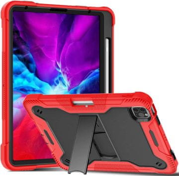Nikcorp Vzdržljiv zaščitni etui za iPad Pro 11/Air 5/4 z zložljivim stojalom, ročajem, prostorom za pisalo in ramenskim pasom