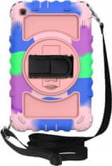 Nikcorp Vzdržljiv zaščitni ovitek za Samsung Galaxy Tab A 8.4" s 360° vrtljivim stojalom, ročajem in nastavljivim ramenskim pasom