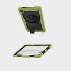 Nikcorp Vzdržljiv zaščitni ovitek za Samsung Galaxy A8 10.5 z vrtljivim stojalom, ročajem in ramenskim pasom, zelen
