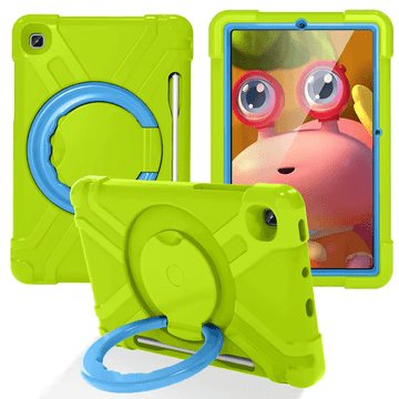 Nikcorp Vzdržljiv ovitek za iPad Air 4 10.9" z vrtljivim 360° stojalom, ročajem in prostorom za pisalo, zelene barve