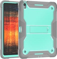 Nikcorp Vzdržljiv zaščitni ovitek za iPad 2/3/4 s stojalom, ročajem in snemljivim naramnim pasom, turkizen