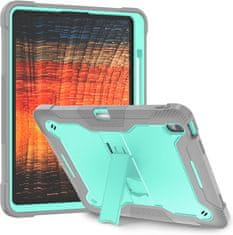 Nikcorp Vzdržljiv zaščitni ovitek za iPad 2/3/4 s stojalom, ročajem in snemljivim naramnim pasom, turkizen