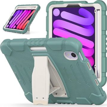 Nikcorp Oklepni zaščitni etui za tablico do 10.5" Pro/Air z vgrajenim stojalom, tridelna konstrukcija, odporen na udarce, zelen