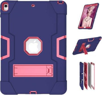 Nikcorp Oklepni zaščitni etui za iPad Mini 5/4 (7.9") s stojalom | Robusten ovitek za tablico, roza