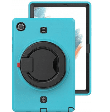 Nikcorp Oklepni ovitek za Samsung Galaxy Tab A8 10.5 (2022) z vrtljivim stojalom in ročajem, moder