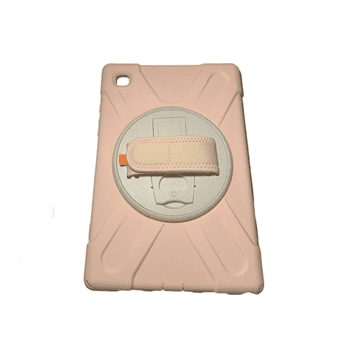 Nikcorp Vzdržljiv zaščitni etui za Samsung Galaxy Tab A7 10.4 T500/T505 z vrtljivim stojalom in ramenskim pasom roza