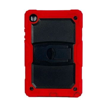 Nikcorp Oklepni ovitek s stojalom za Samsung Galaxy Tab A7 T500, rdeč | Trpežna zaščita in funkcionalno stojalo za tablico