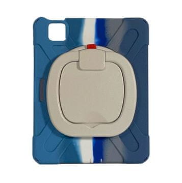 Nikcorp Oklepno ohišje za iPad Air 4/5 10.9 z vrtljivim stojalom in prostorom za pisalo, 360° zaščitni ovitek, moder
