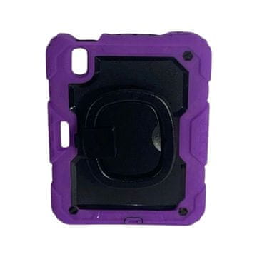 Nikcorp Oklepno ohišje s stojalom za iPad Mini 6 | Trpežen ovitek za tablico z zaščito zaslona in funkcijo bujenja, vijolično