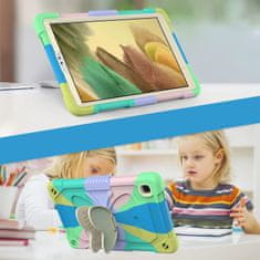 Nikcorp Vzdržljiv zaščitni etui za Samsung Galaxy Tab A8 10.5 z vrtljivim stojalom, ročajem in naramnim pasom, barvit