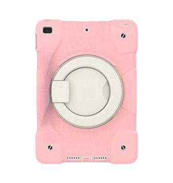 Nikcorp Oklepni ovitek za iPad Mini 5/4 7.9, 360° vrtljivo stojalo in etui za tablico, roza barva
