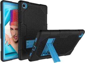 Nikcorp Oklepni etui za Samsung Galaxy Tab A7 10.4" s stojalom, trpežen ovitek za tablico, odporen na udarce, črn